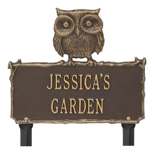 Owl Garden Bronze Dedication Plaque
